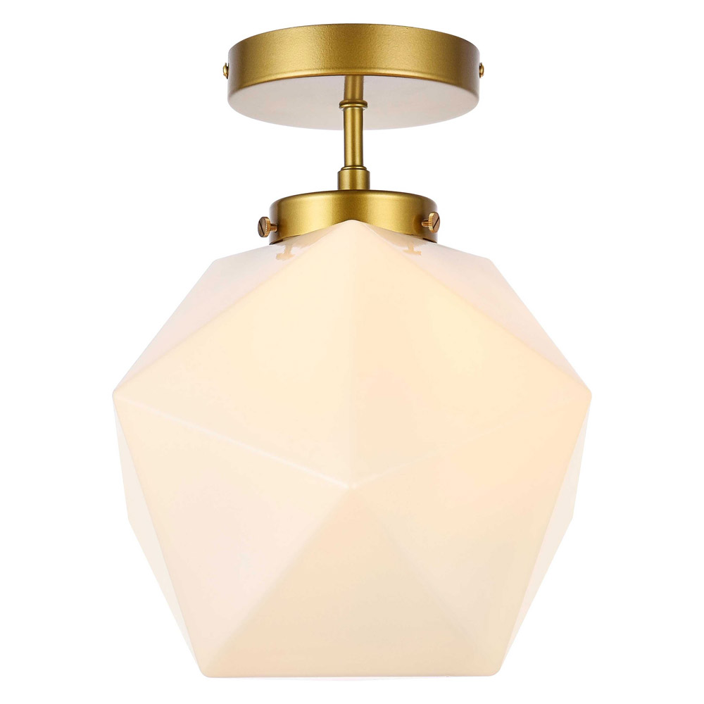 Elegant - Lawrence 1 Light Flush Mount