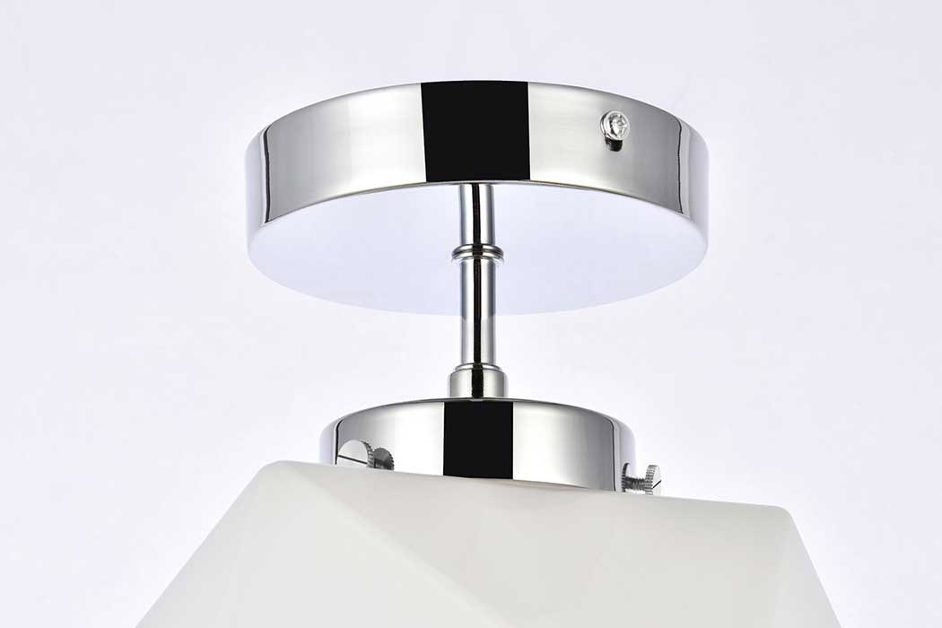 Elegant Lawrence 1 Light Flush Mount - Chrome (LD2347C)