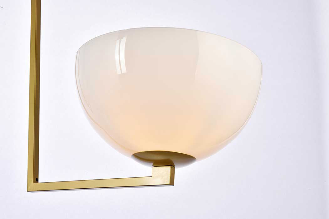 Elegant Jeanne 2 Lights Flush Mount - Brass (LD2350BR)