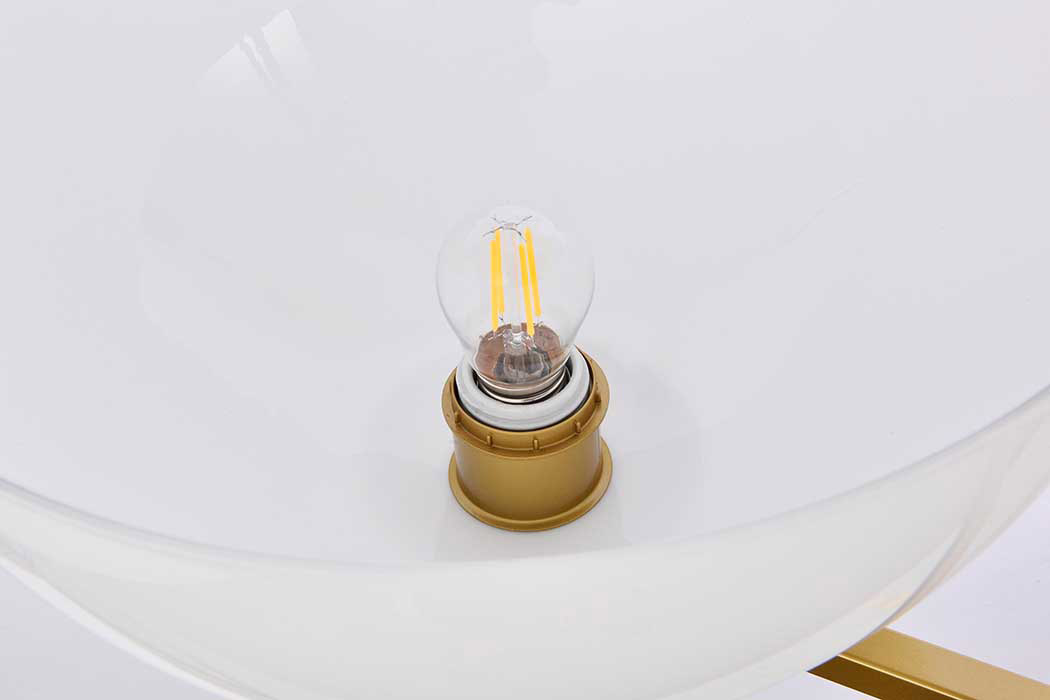 Elegant Jeanne 2 Lights Flush Mount - Brass (LD2350BR)