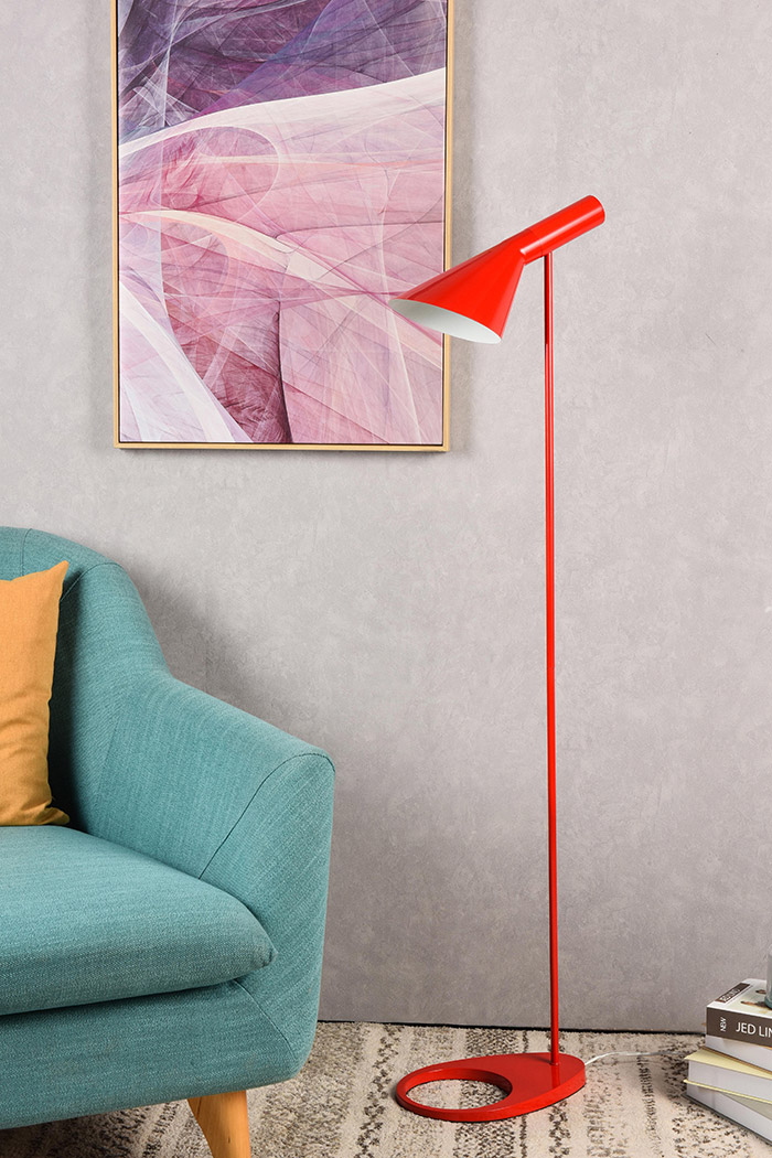 Elegant Juniper 1 Light Floor Lamp - Red (LD2365RED)