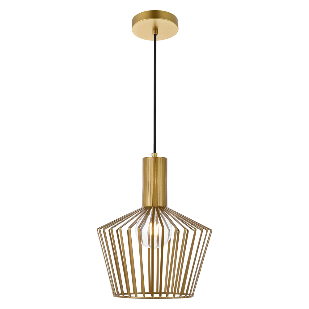 Elegant Pendant Light - Burnished Nickel (LD2414BR)