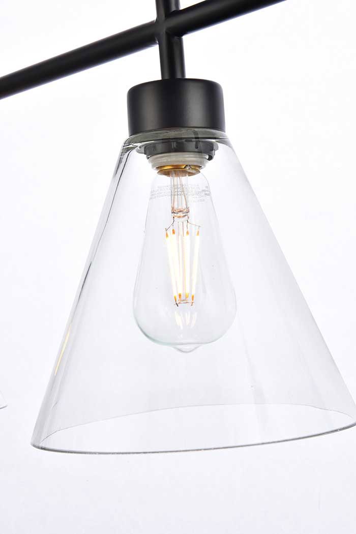 Elegant Mera 3 Lights Pendant - Black (LD2502BK)