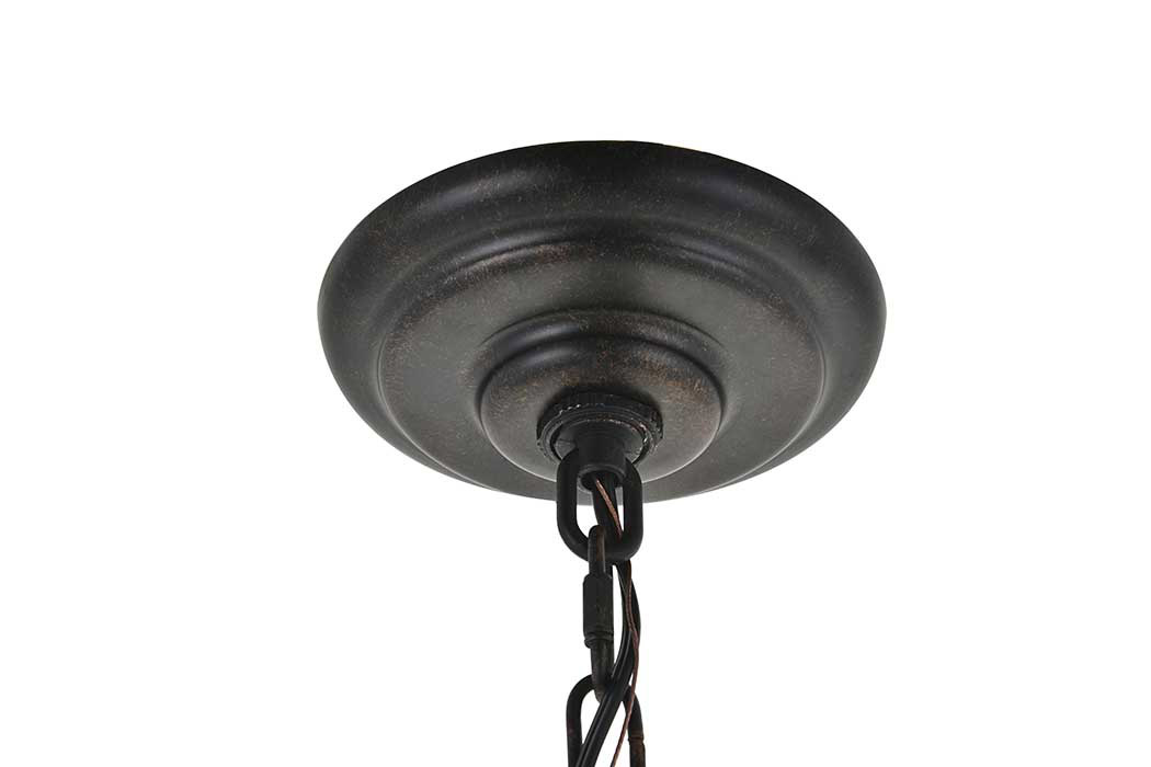 Elegant Octavia 3-Light Pendant - Brass/Dark Brown, L 18" (LD4006D18BRD)