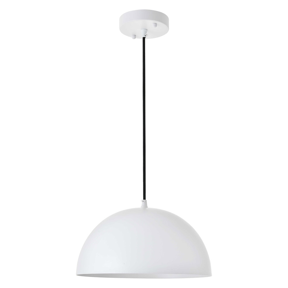 Elegant Forte 1 Light Pendant - White, L 11.8" (LD4022D12WH)