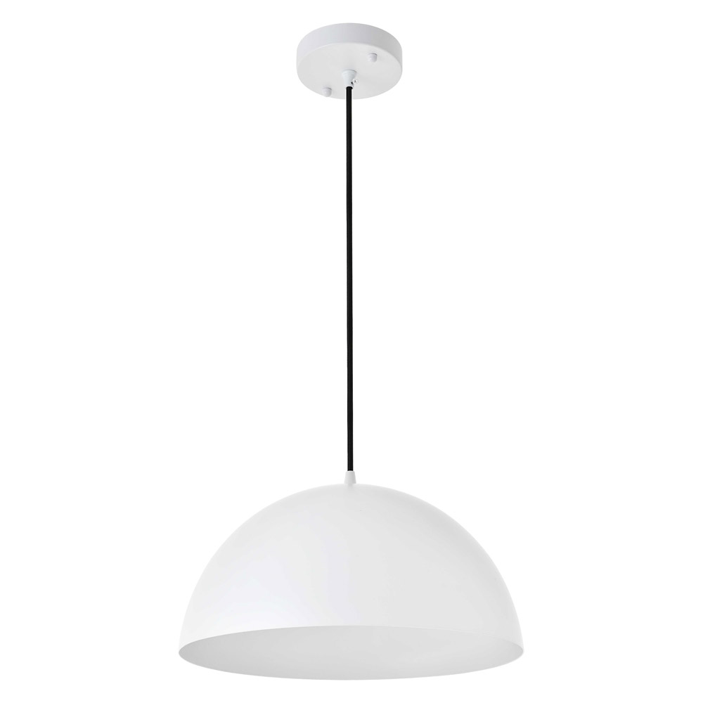 Elegant Forte 1 Light Pendant - White, L 13.8" (LD4023D14WH)