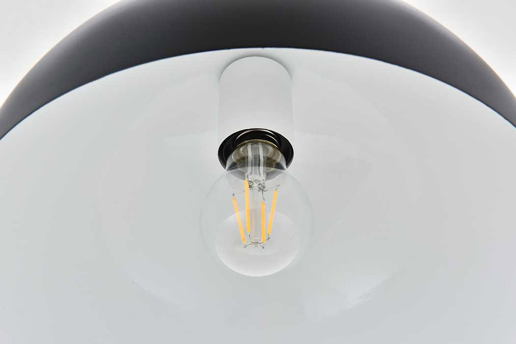 Elegant Forte 1 Light Pendant - Black, L 15.7" (LD4025D16BK)