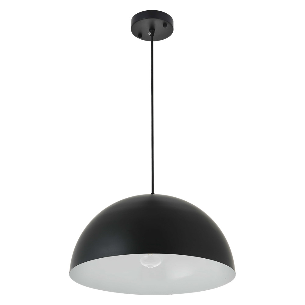 Elegant Forte 1 Light Pendant - Black, L 15.7" (LD4025D16BK)