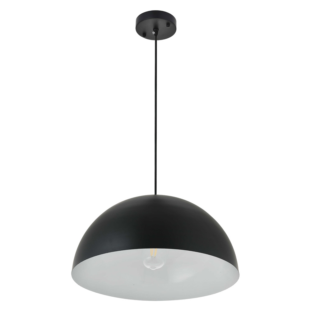 Elegant Forte 1 Light Pendant - Black, L 15.7" (LD4025D16BK)