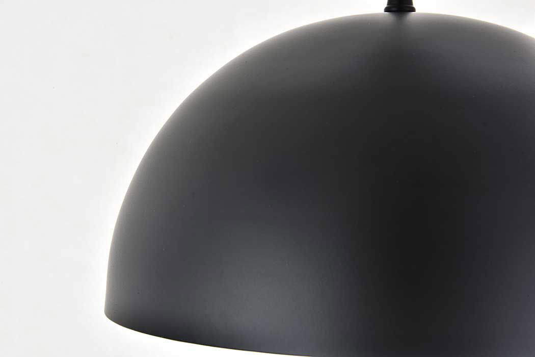 Elegant Forte 1 Light Pendant - Black, L 15.7" (LD4025D16BK)