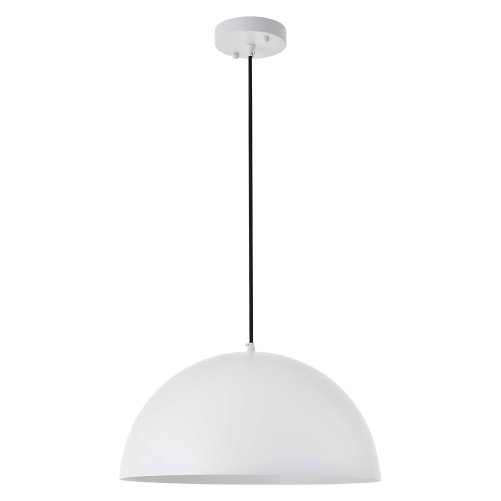 Elegant Forte 1 Light Pendant - White, L 15.7" (LD4025D16WH)