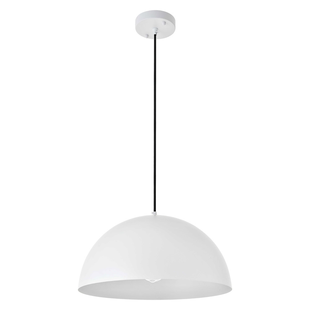 Elegant Forte 1 Light Pendant - White, L 15.7" (LD4025D16WH)