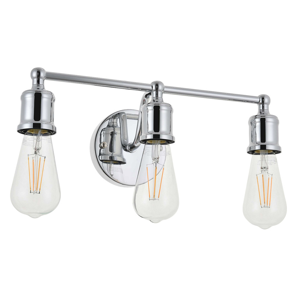 Elegant Serif 5 Lights Wall Sconce - Chrome, L 15.4" (LD4028W16C)