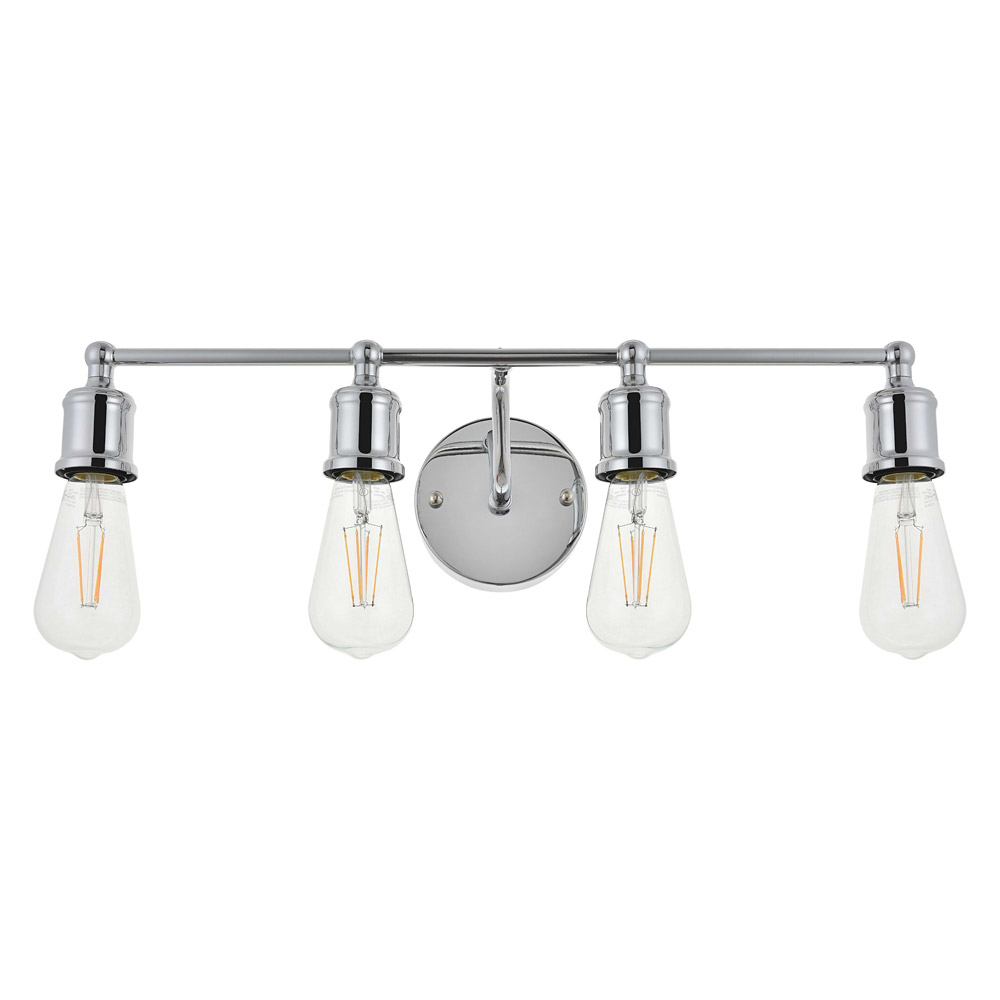 Elegant Serif 5 Lights Wall Sconce - Chrome, L 22.1" (LD4028W22C)