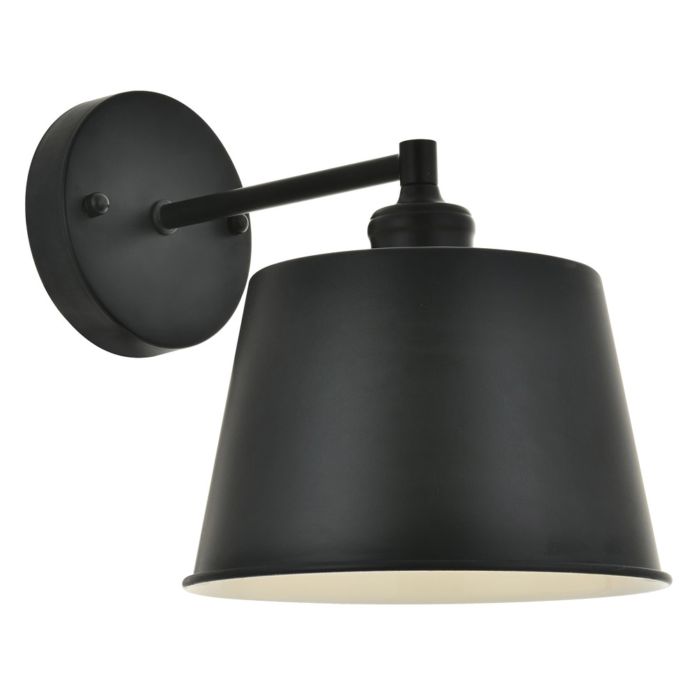 Elegant Nota 1 Light Wall Sconce - Black (LD4058W8BK)