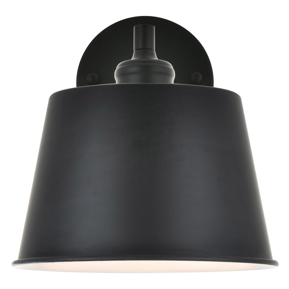 Elegant Nota 1 Light Wall Sconce - Black (LD4058W8BK)