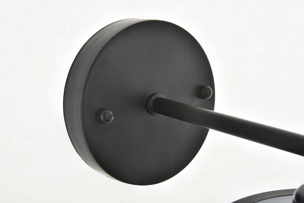 Elegant Nota 1 Light Wall Sconce - Black (LD4058W8BK)