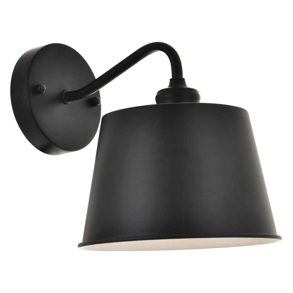 Elegant Nota 1 Light Wall Sconce - Black (LD4059W8BK)