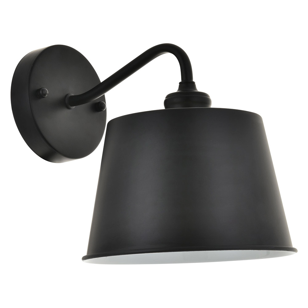 Elegant Nota 1 Light Wall Sconce - Black (LD4059W8BK)