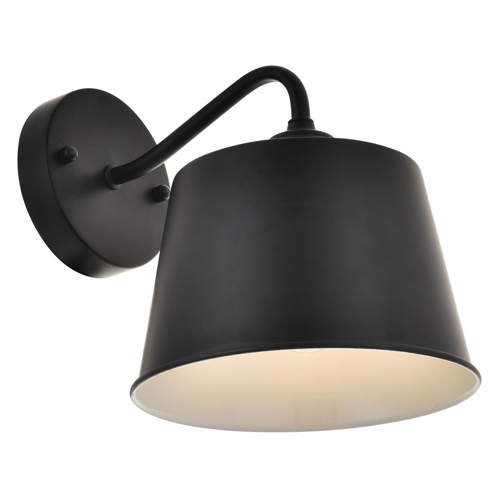 Elegant Nota 1 Light Wall Sconce - Black (LD4059W8BK)