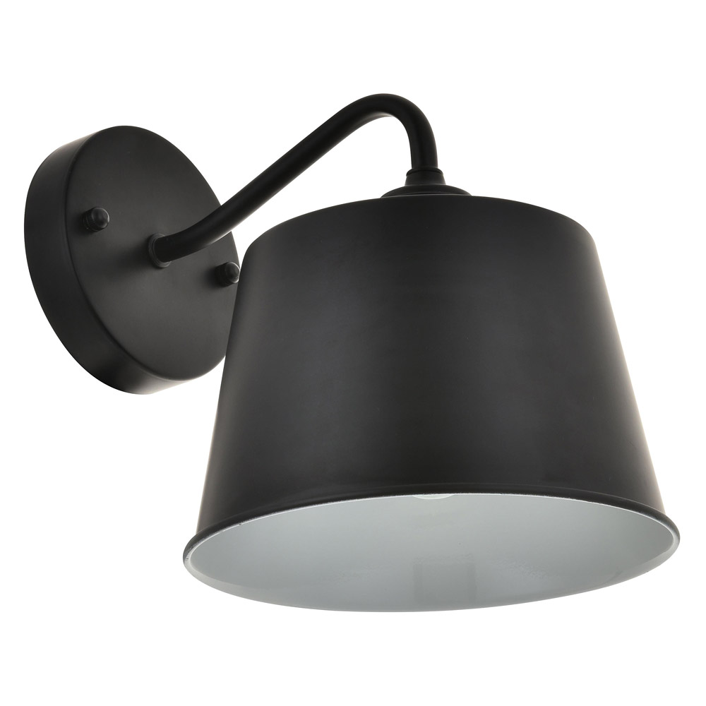 Elegant Nota 1 Light Wall Sconce - Black (LD4059W8BK)