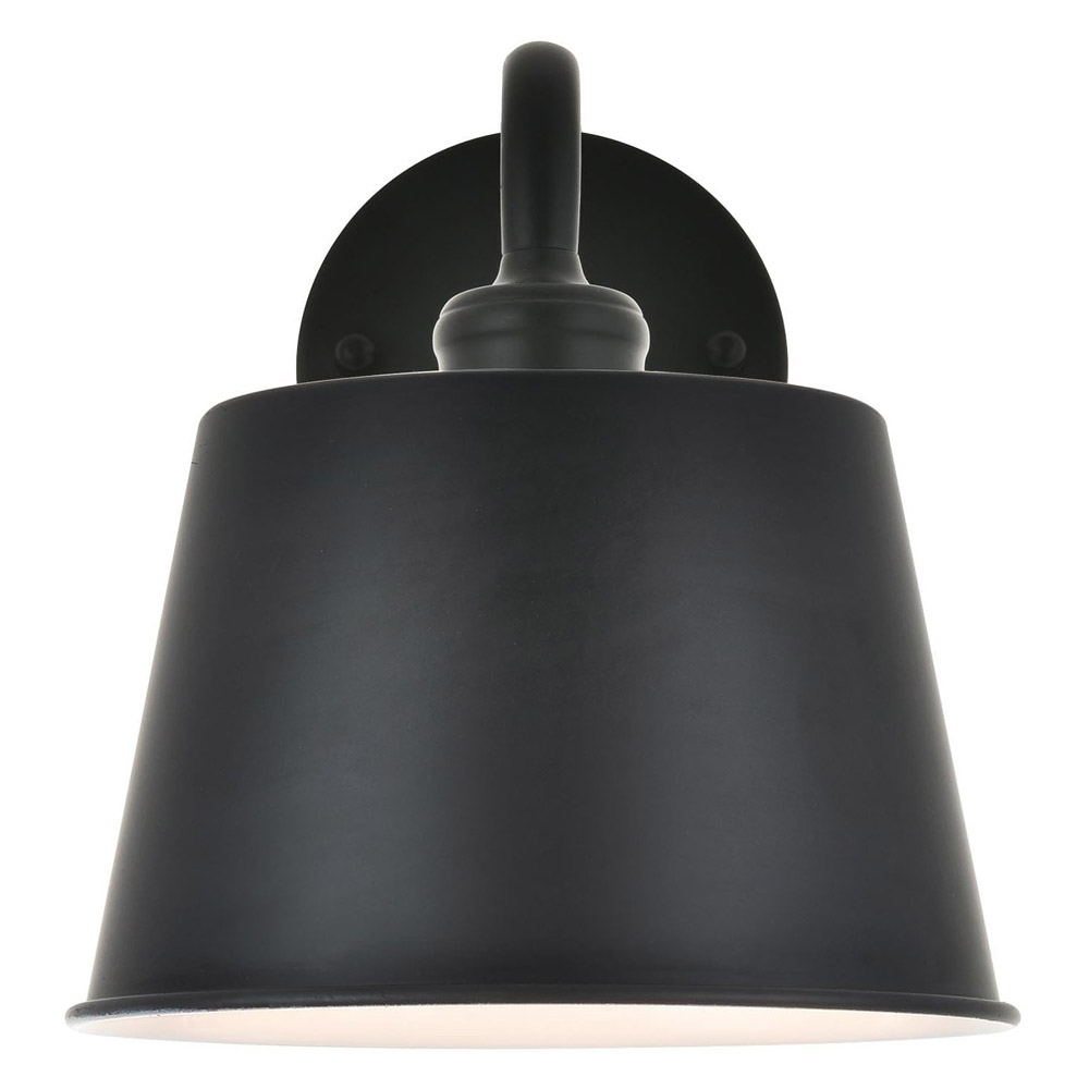 Elegant Nota 1 Light Wall Sconce - Black (LD4059W8BK)