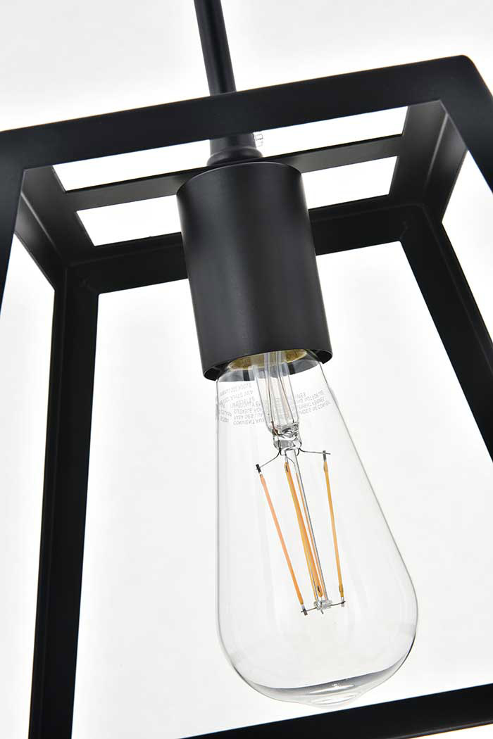 Elegant Resolute 5 Light Pendant - Black, L 10" (LD4061D10BK)