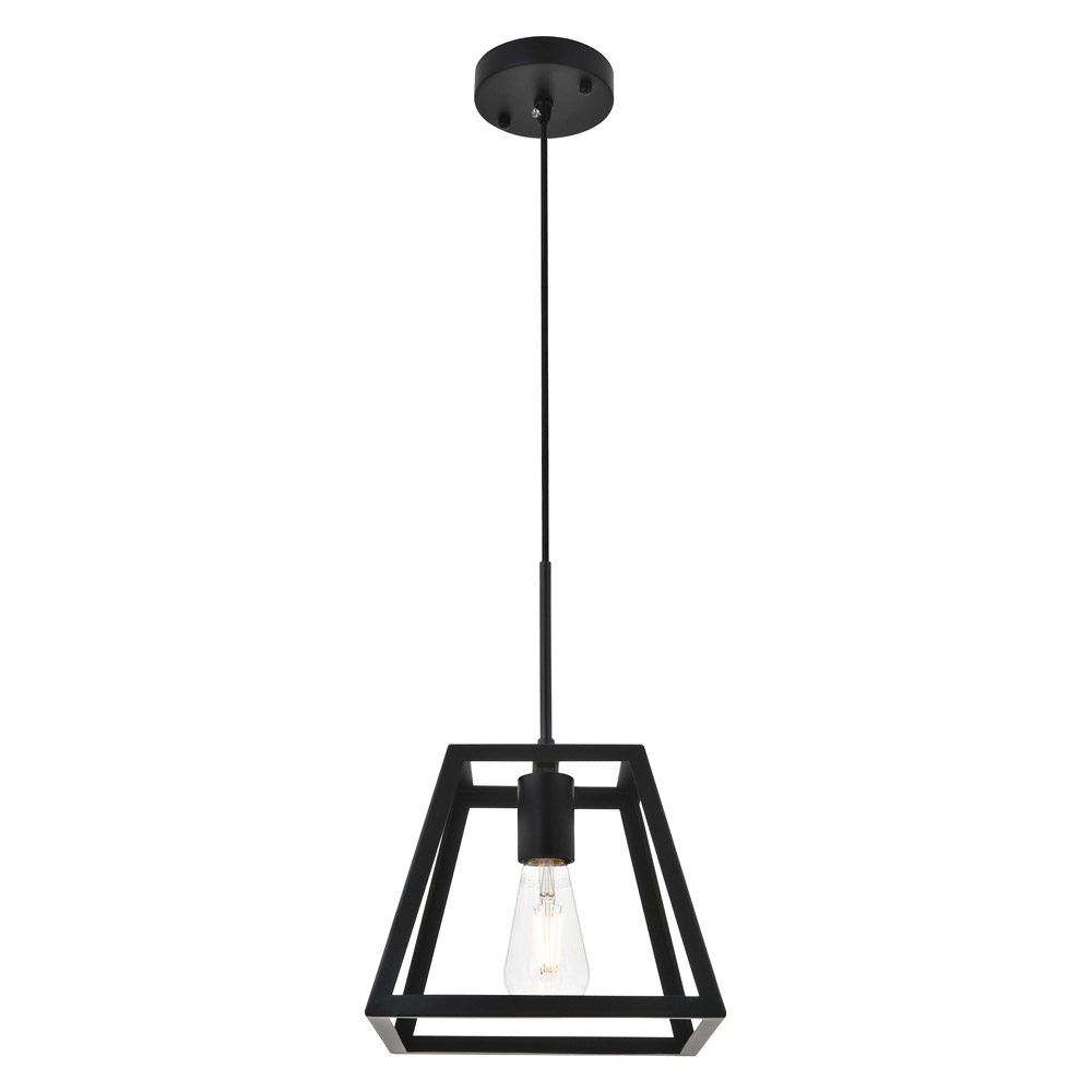 Elegant Resolute 5 Light Pendant - Black, L 10" (LD4061D10BK)