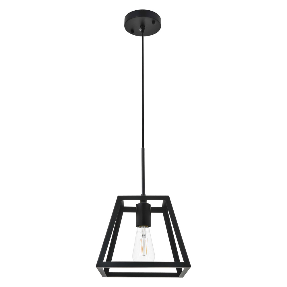 Elegant Resolute 5 Light Pendant - Black, L 10" (LD4061D10BK)