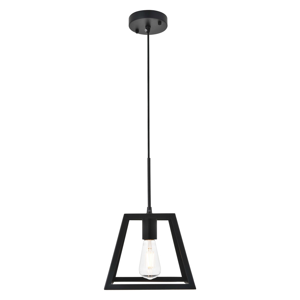 Elegant Resolute 5 Light Pendant - Black, L 10" (LD4061D10BK)