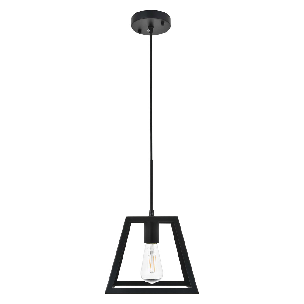 Elegant Resolute 5 Light Pendant - Black, L 10" (LD4061D10BK)