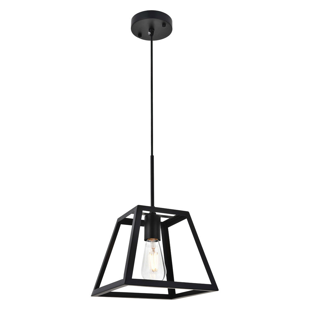 Elegant Resolute 5 Light Pendant - Black, L 10" (LD4061D10BK)