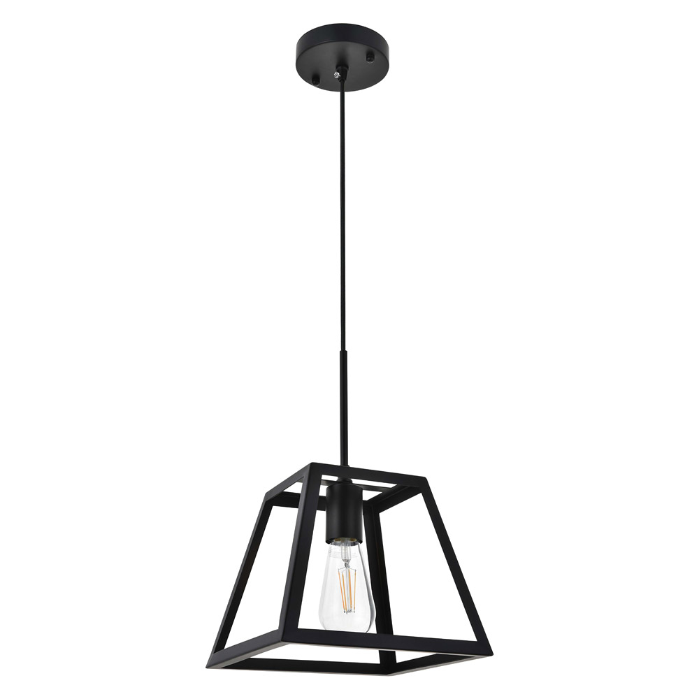 Elegant Resolute 5 Light Pendant - Black, L 10" (LD4061D10BK)