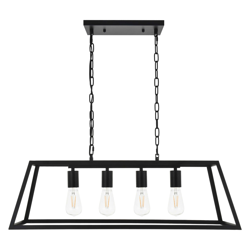 Elegant Resolute 5 Light Pendant - Black, L 32" (LD4061D32BK)