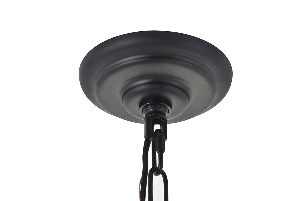 Elegant Rohan 6-Light Chandelier - Matte Black, L 30" (LD5006D30MB)