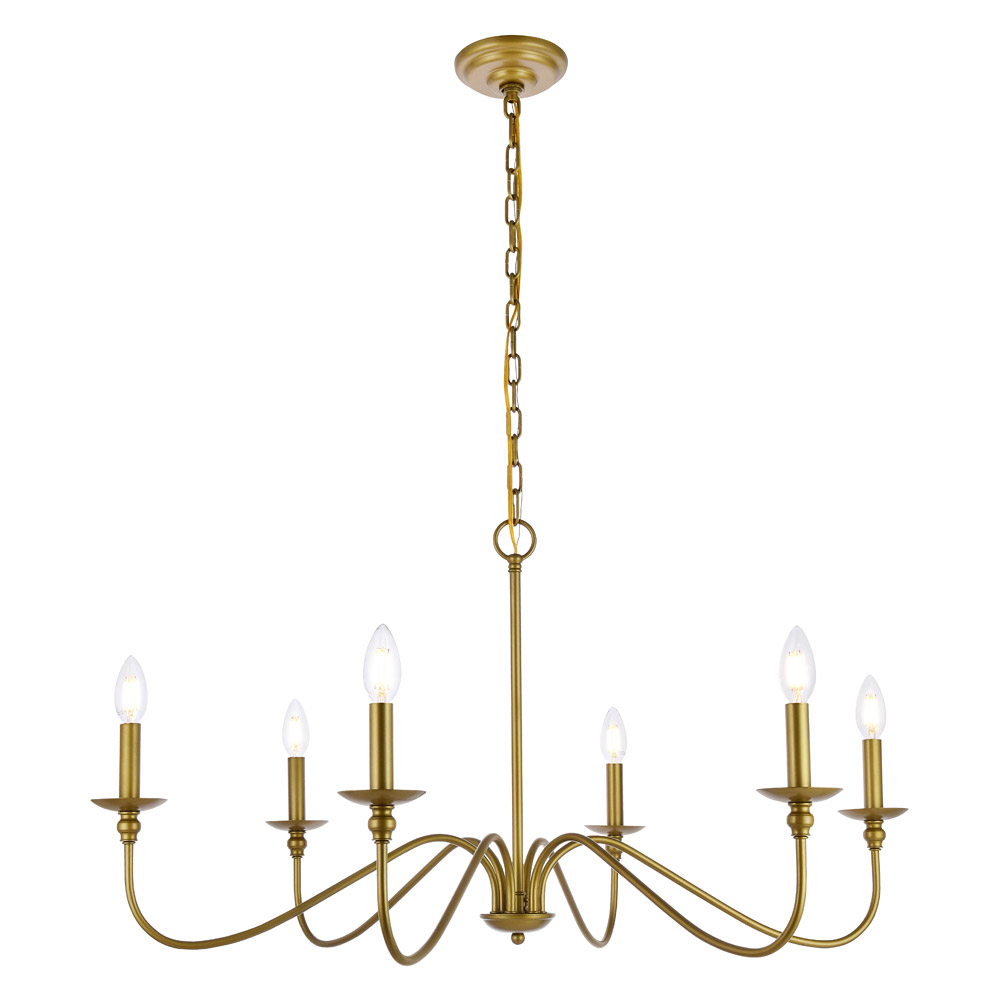 Elegant - Rohan 6-Light Chandelier