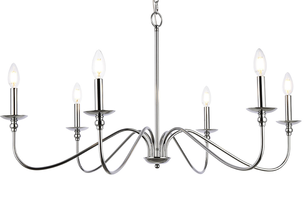 Elegant - Rohan 6-Light Chandelier