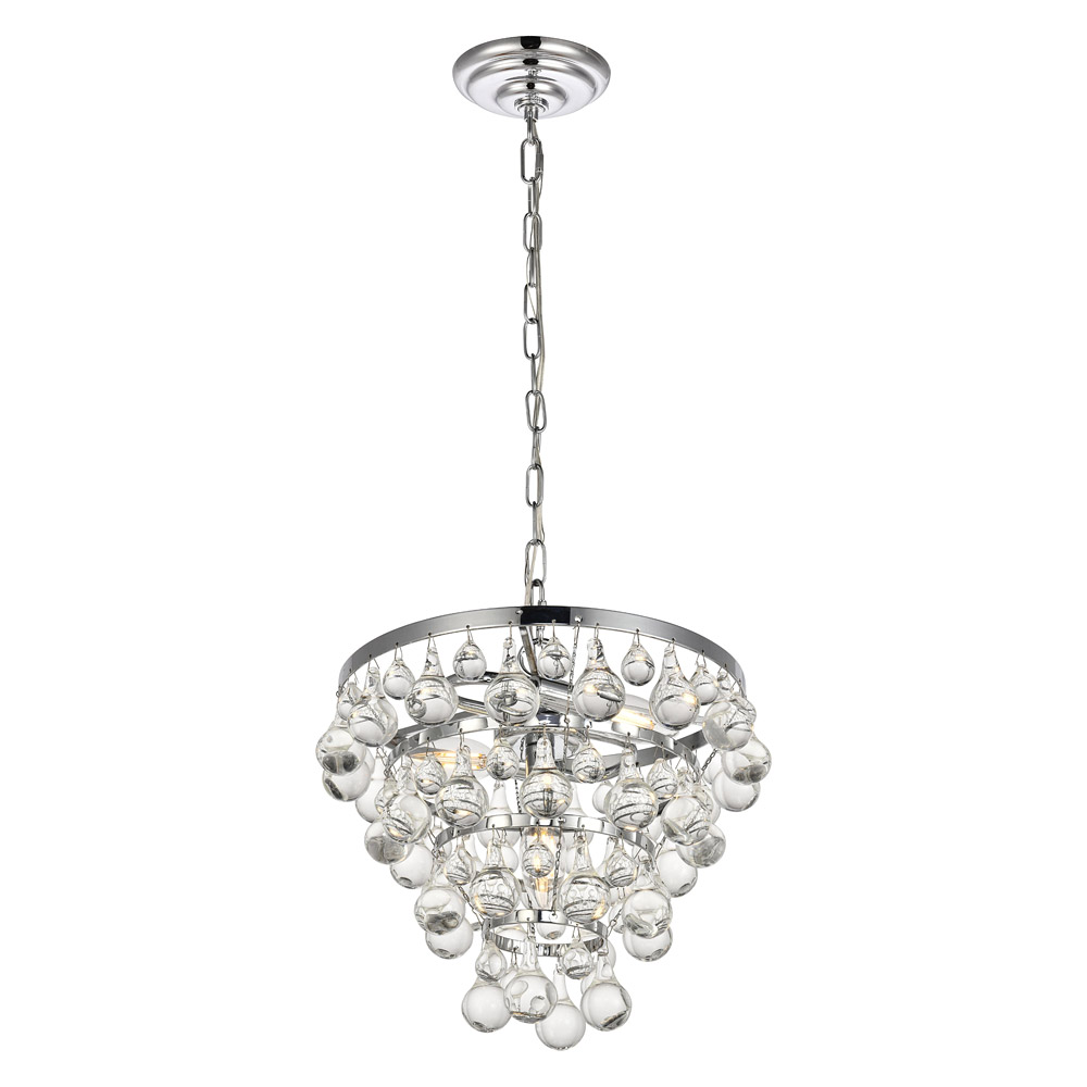 Elegant Kora 5-Light Pendant - Chrome, L 13" (LD5016D13C)