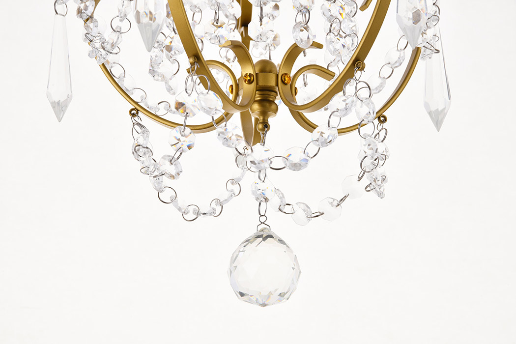 Elegant Kirin 1-Light Pendant - Brass (LD5017D11BR)