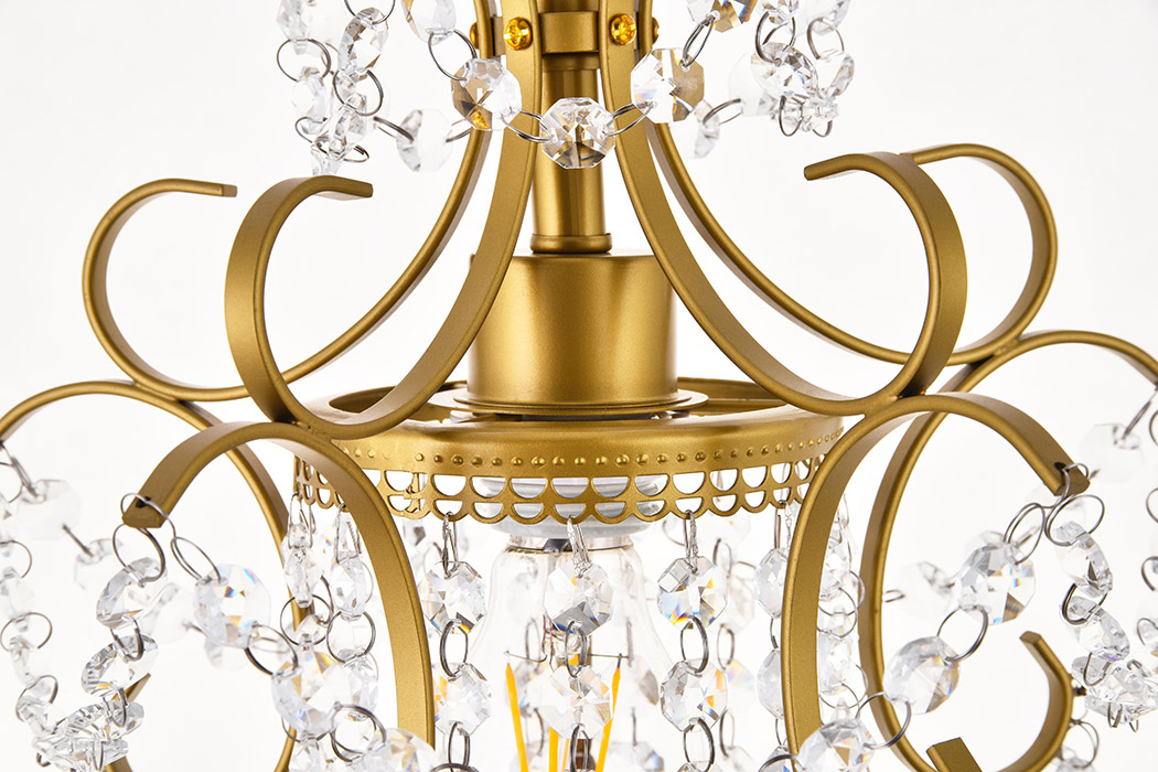 Elegant Kirin 1-Light Pendant - Brass (LD5017D11BR)