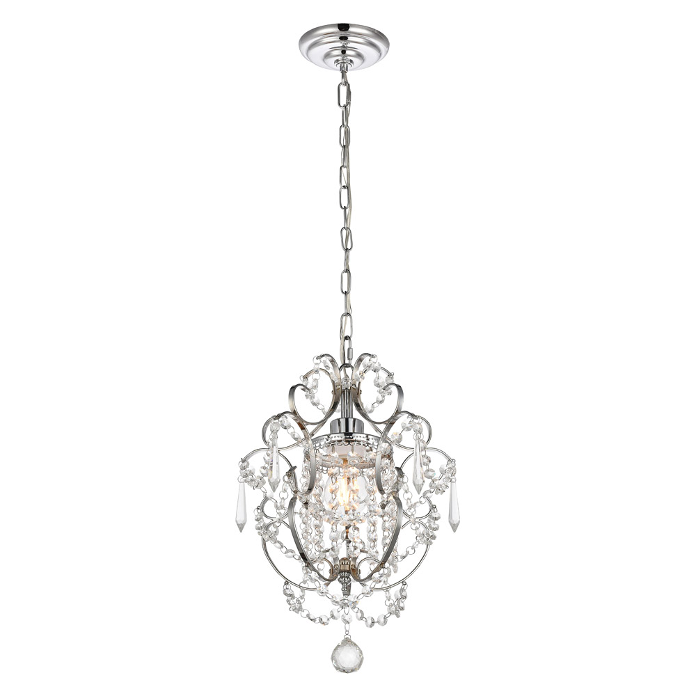 Elegant Kirin 1-Light Pendant - Chrome (LD5017D11C)