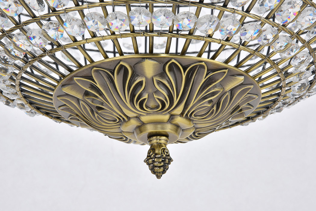 Elegant Pendant Light - Antique Bronze, L 20" (LD5027)