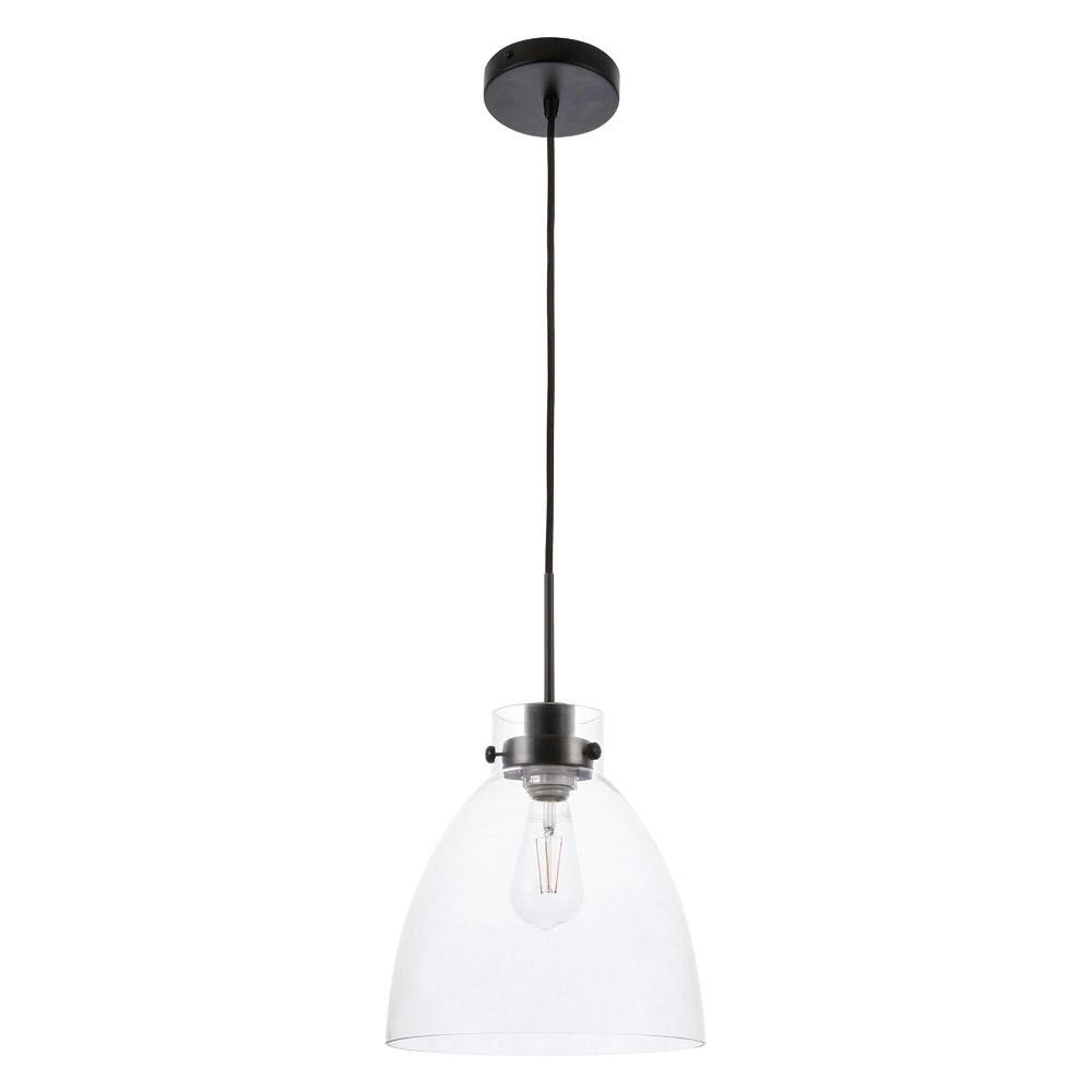 Elegant Pendant Light - Black, L 11" (LD5029D11BK)