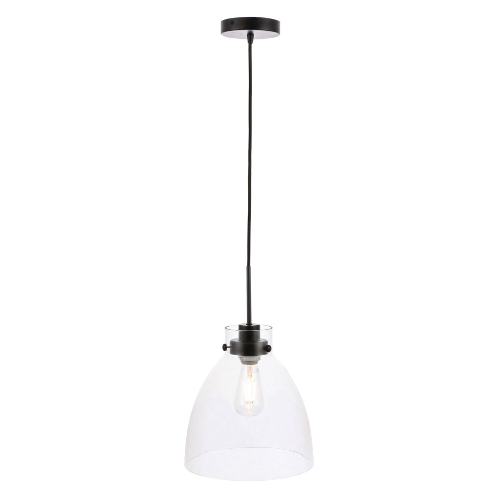 Elegant Pendant Light - Black, L 11" (LD5029D11BK)