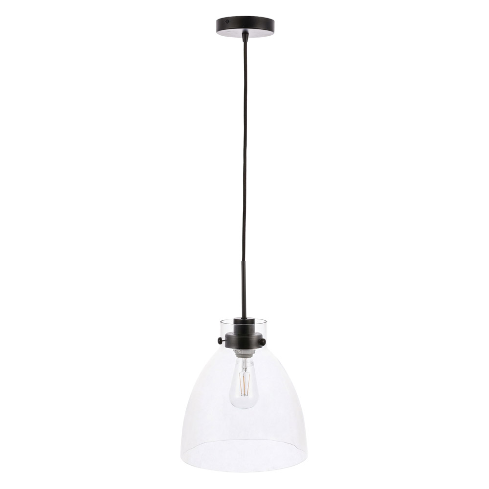 Elegant Pendant Light - Black, L 11" (LD5029D11BK)