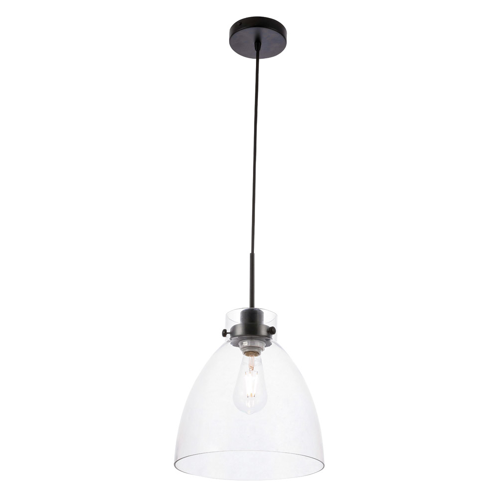 Elegant Pendant Light - Black, L 11" (LD5029D11BK)