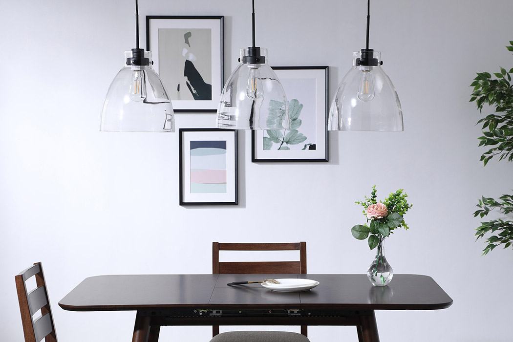 Elegant Pendant Light - Black, L 42" (LD5030D42BK)