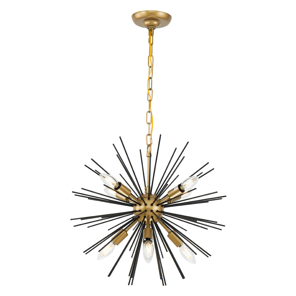 Elegant Pendant Light - Black, L 20" (LD5035D20BK)