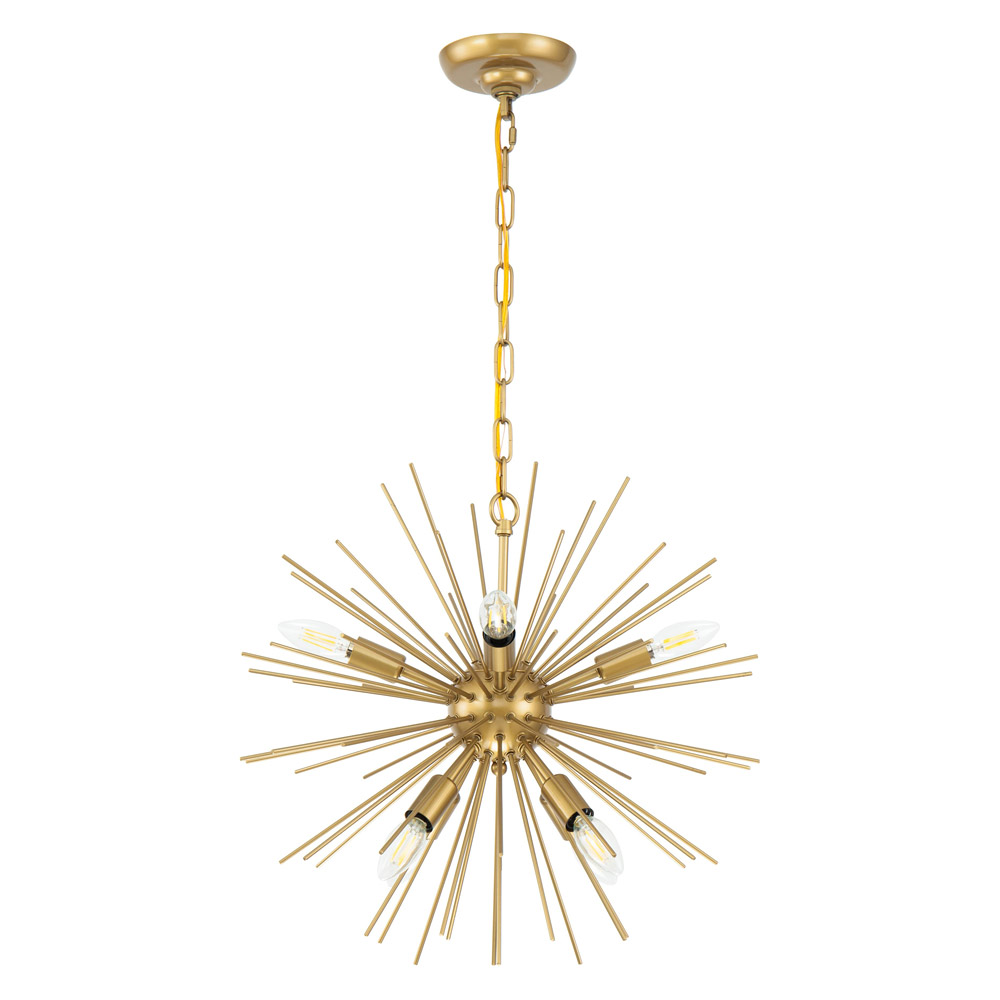 Elegant Pendant Light - Brass, L 20" (LD5036D20BR)