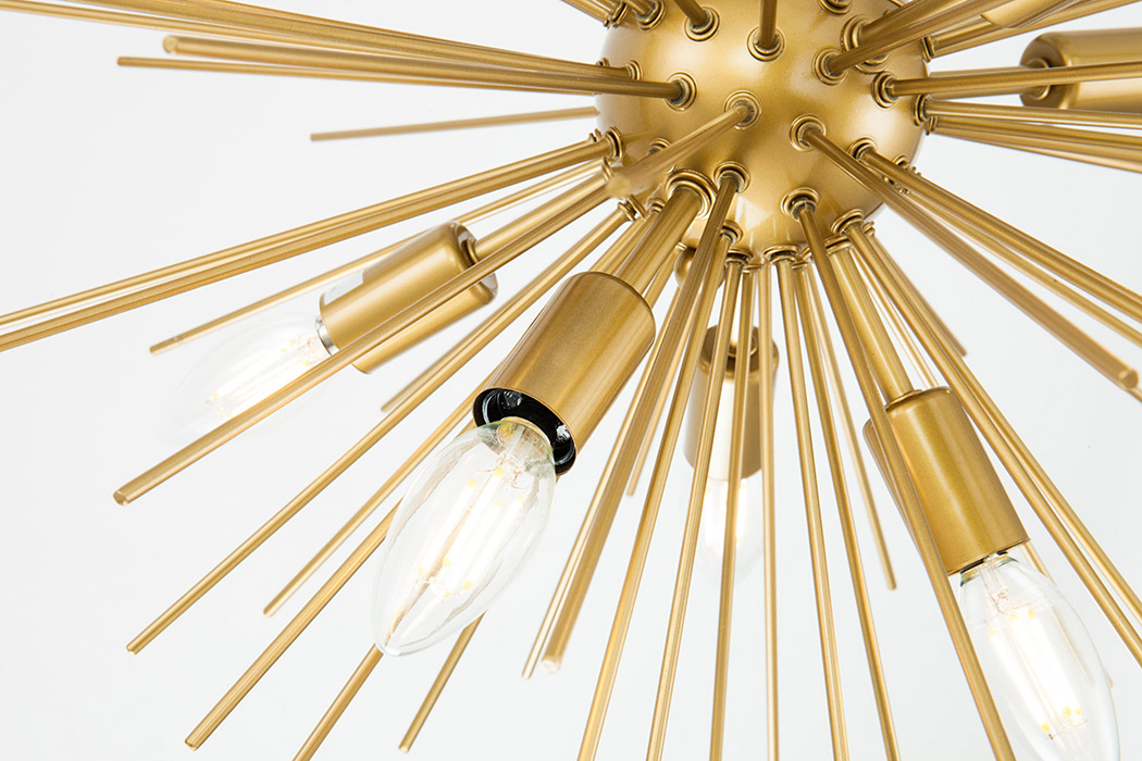 Elegant Pendant Light - Brass, L 20" (LD5036D20BR)